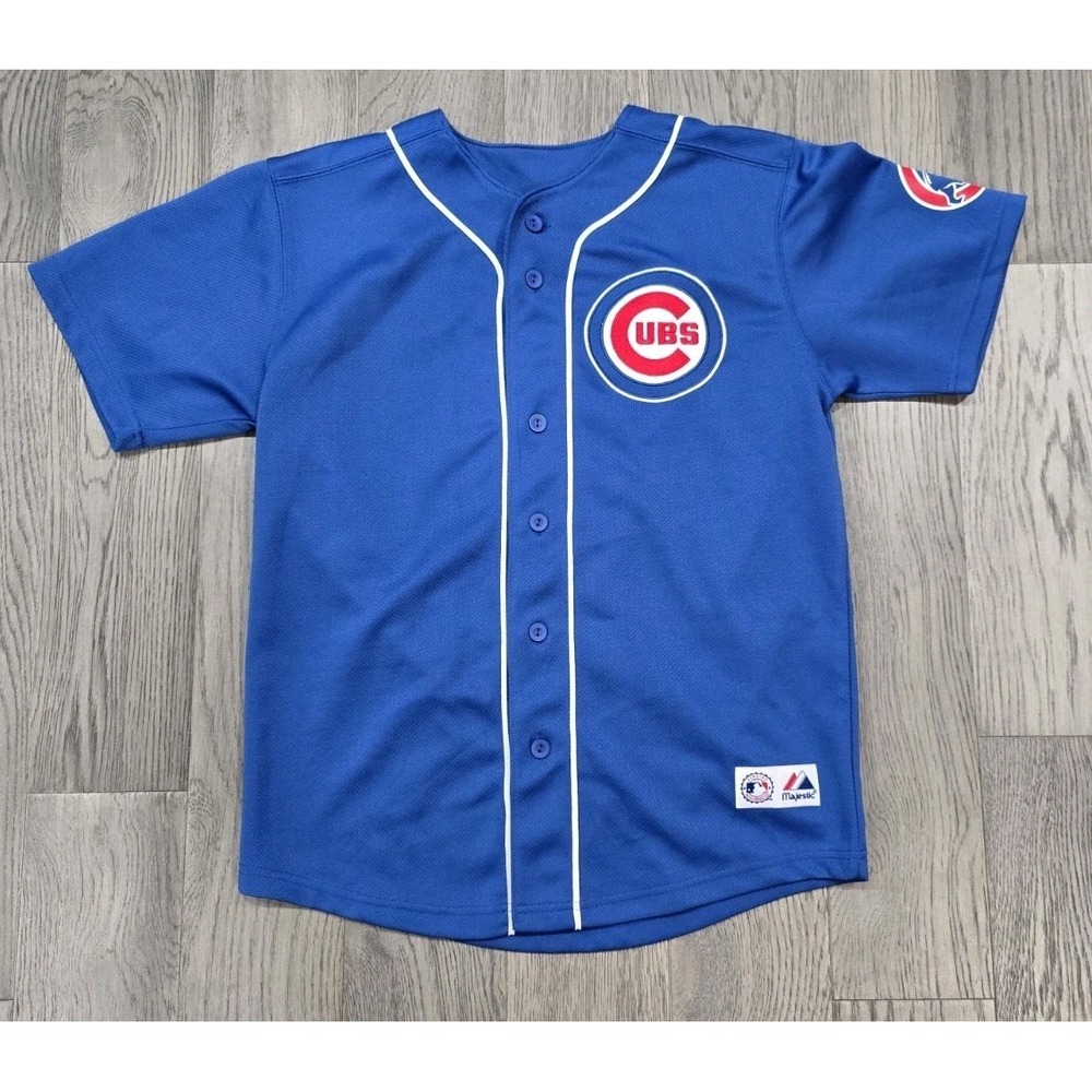 Youth Chicago Cubs Alfonso Soriano #12 Jersey Sz Large 14-16 Blue Sewn